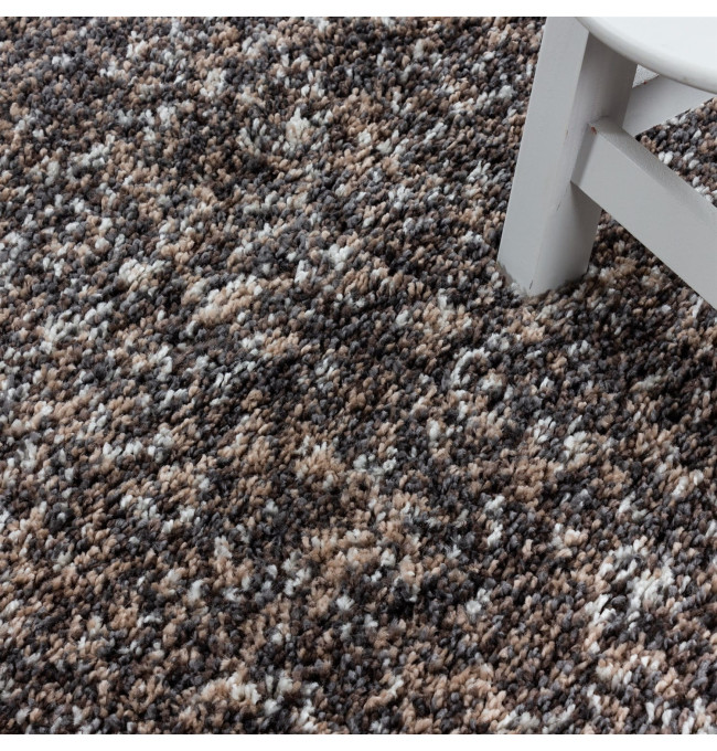 Koberec Enjoy hnědý / vícebarevný kruh