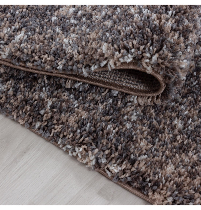 Koberec Enjoy hnědý / vícebarevný kruh