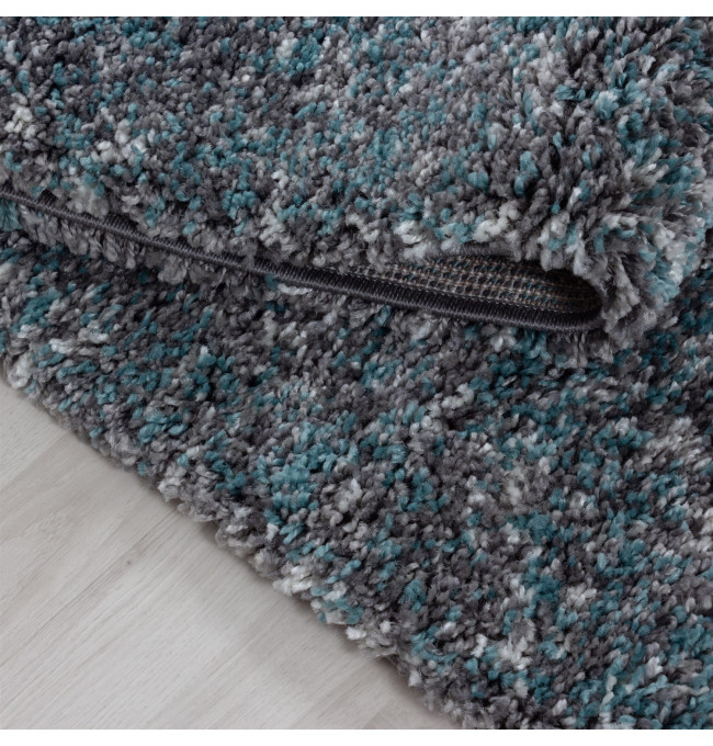 Koberec Enjoy modrý / vícebarevný kruh