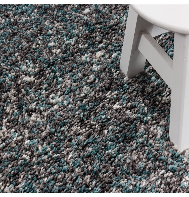 Koberec Enjoy modrý / vícebarevný kruh