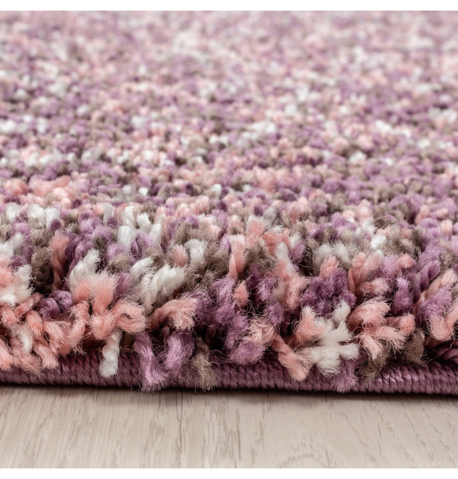 Koberec Enjoy tmavě růžový / vícebarevný