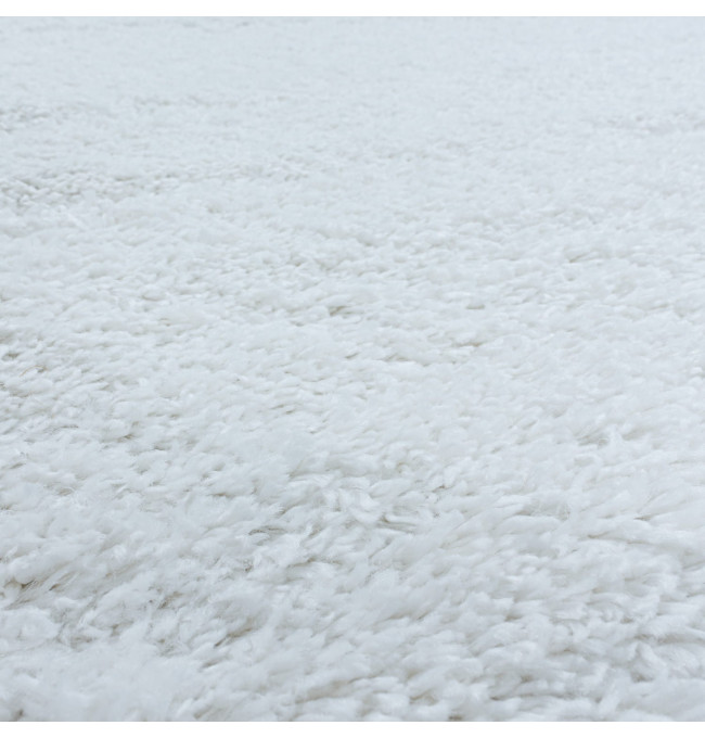 Koberec Fluffy Super Soft bílý kruh