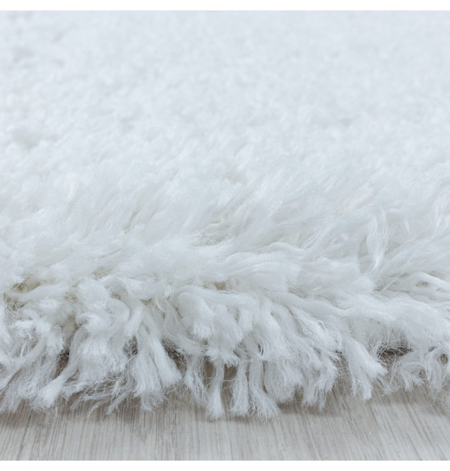 Koberec Fluffy Super Soft bílý kruh