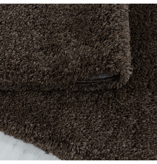 Koberec Fluffy Super Soft hnědý kruh