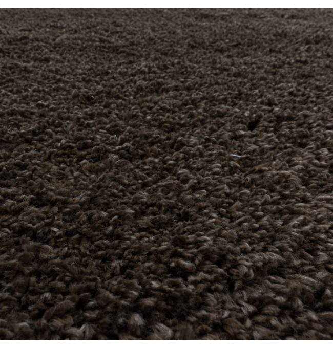 Koberec Fluffy Super Soft hnědý kruh