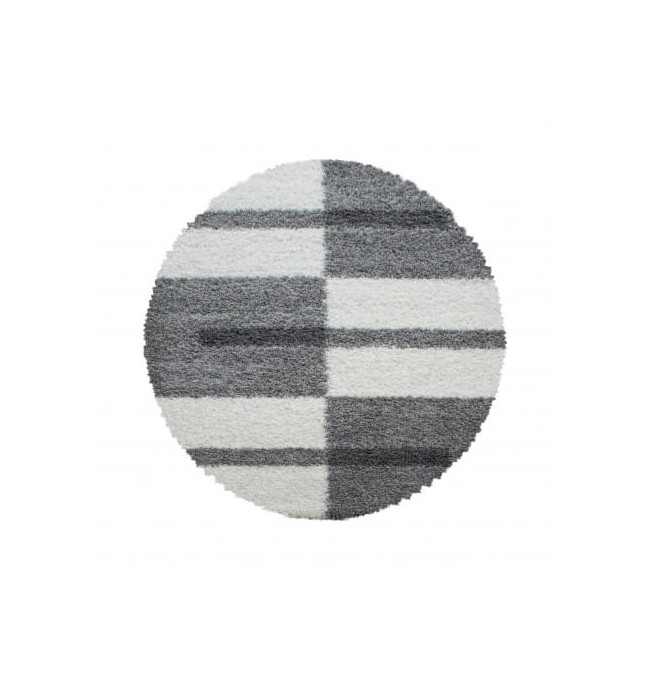 Koberec Gala kruh, šedý / krémový
