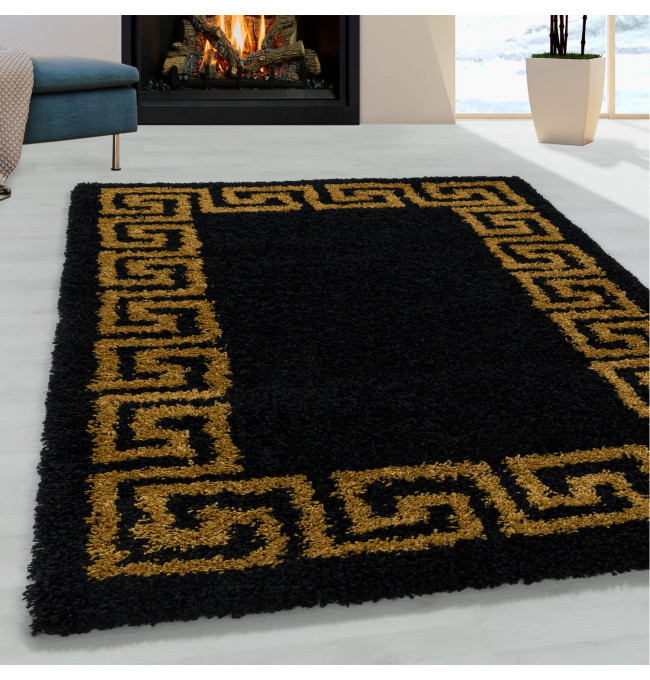 Koberec Hera černo zlatý