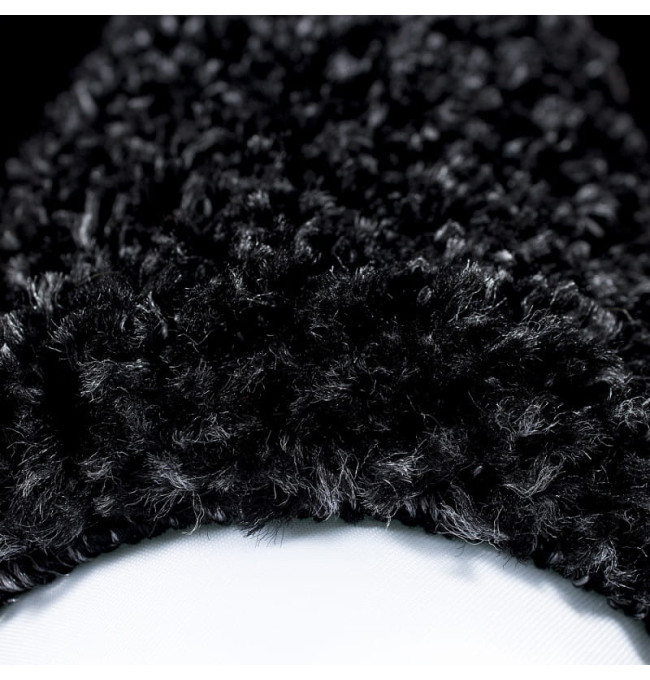 Koberec Shaggy Life antracit - kruh