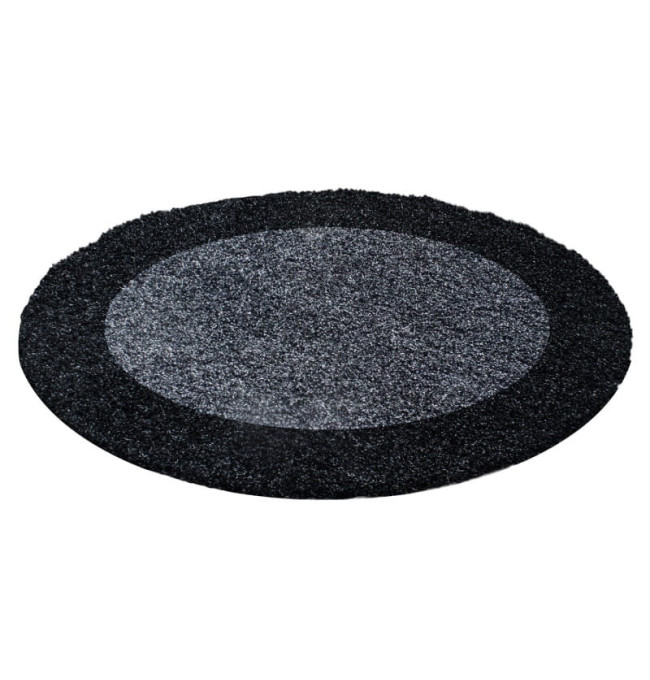 Koberec Shaggy Life antracit - kruh