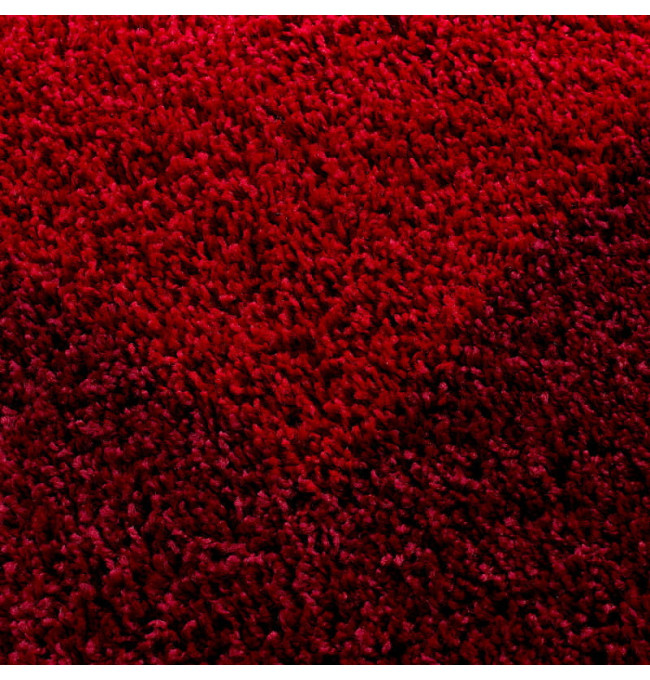 Koberec Shaggy Life červený - kruh