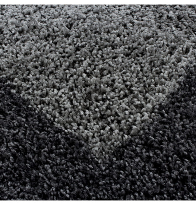 Koberec Shaggy Life šedý - kruh