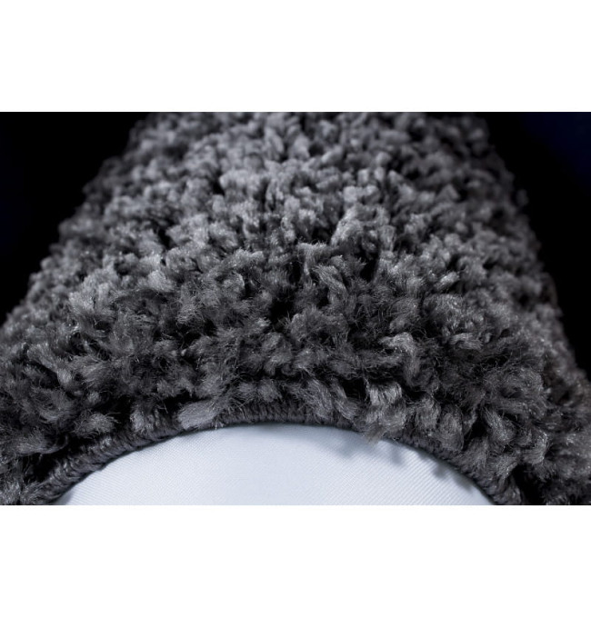 Koberec Shaggy Life šedý - kruh