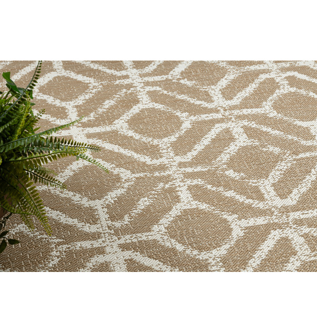 Koberec SIZAL FLAT 48957265 geometrický ROMBY naturální / béžový