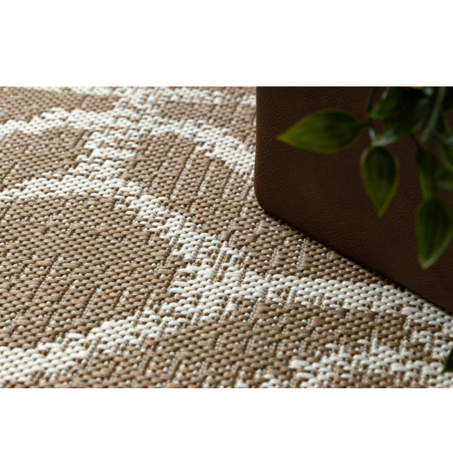 Koberec SIZAL FLAT 48957265 geometrický ROMBY naturální / béžový