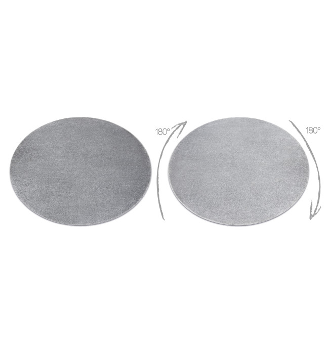 Koberec SOFTY šedý kruh