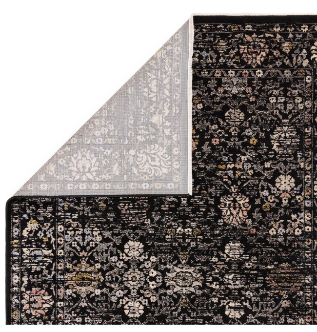 Koberec Sovereign 01 vintage / floral, černý