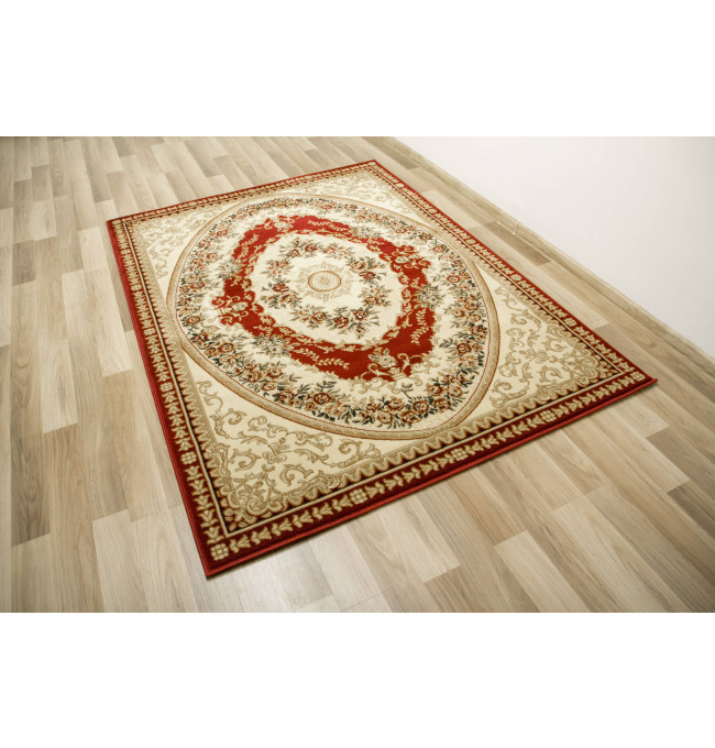 Koberec Super Rose 1898A ornament květinový, červený/krémový
