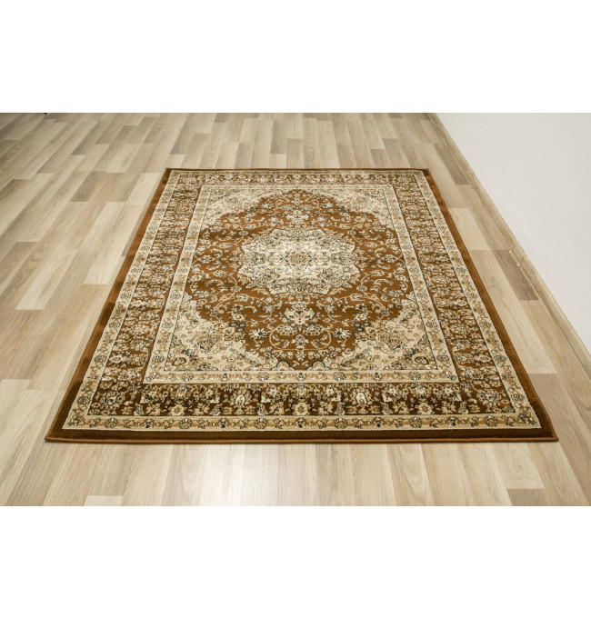 Koberec Super Rose 3619A ornament hnědý / béžový / krémový