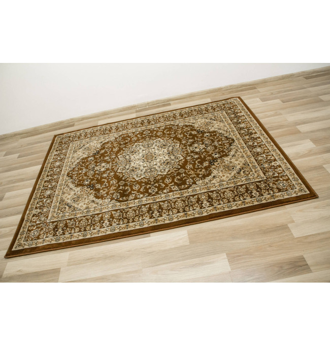 Koberec Super Rose 3619A ornament hnědý / béžový / krémový