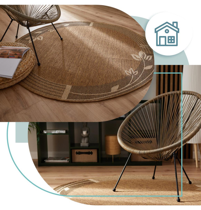 Koberec Adana Bloom Beige kruh