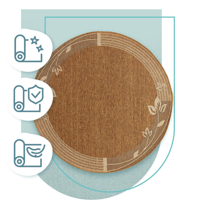 Koberec Adana Bloom Beige kruh