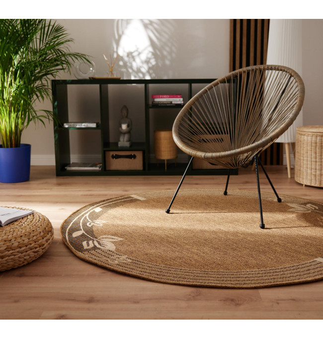 Koberec Adana Bloom Beige kruh