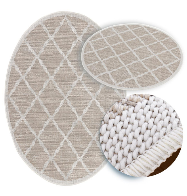 Koberec Adana Braid Grey kruh