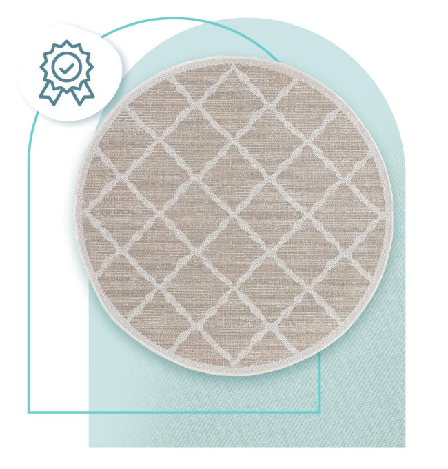 Koberec Adana Braid Grey kruh