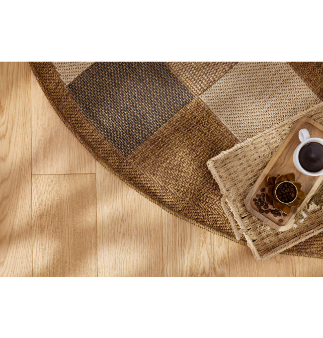 Koberec Adana Chess Beige kruh