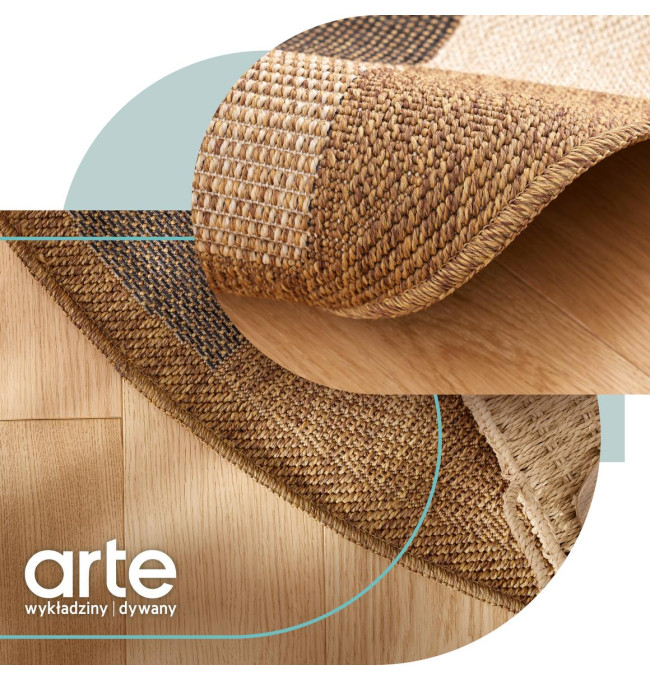 Koberec Adana Chess Beige kruh