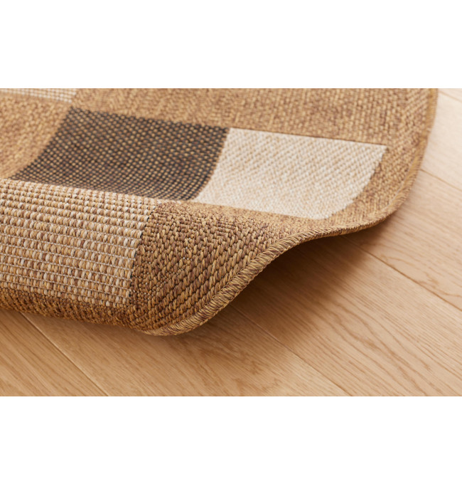 Koberec Adana Chess Beige kruh