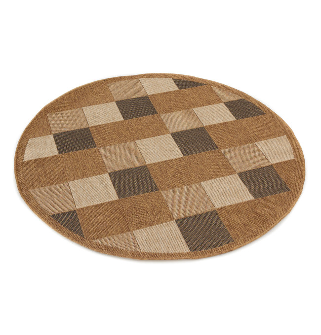 Koberec Adana Chess Beige kruh