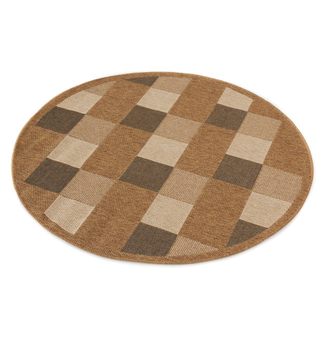 Koberec Adana Chess Beige kruh