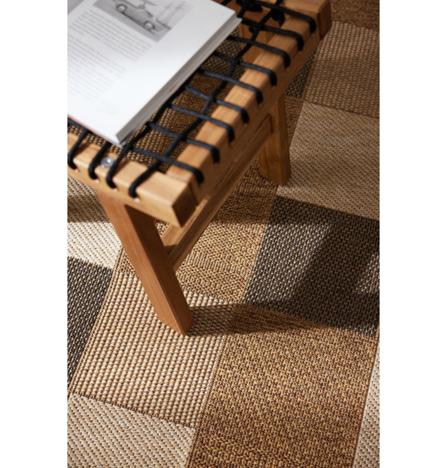 Koberec Adana Chess Beige kruh