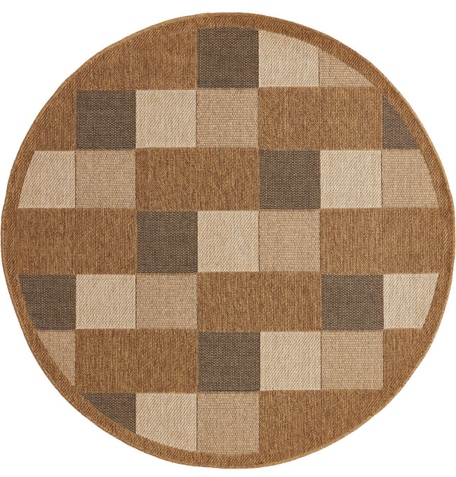 Koberec Adana Chess Beige kruh