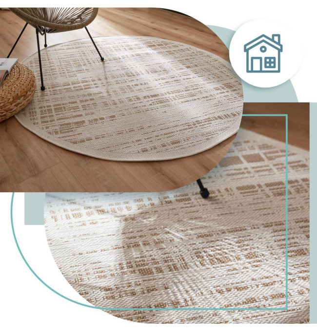 Koberec Adana Fuzzy Beige kruh