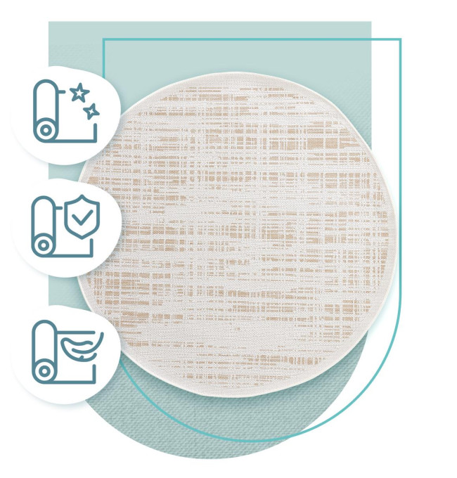 Koberec Adana Fuzzy Beige kruh