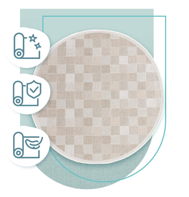 Koberec Adana Grade Grey kruh