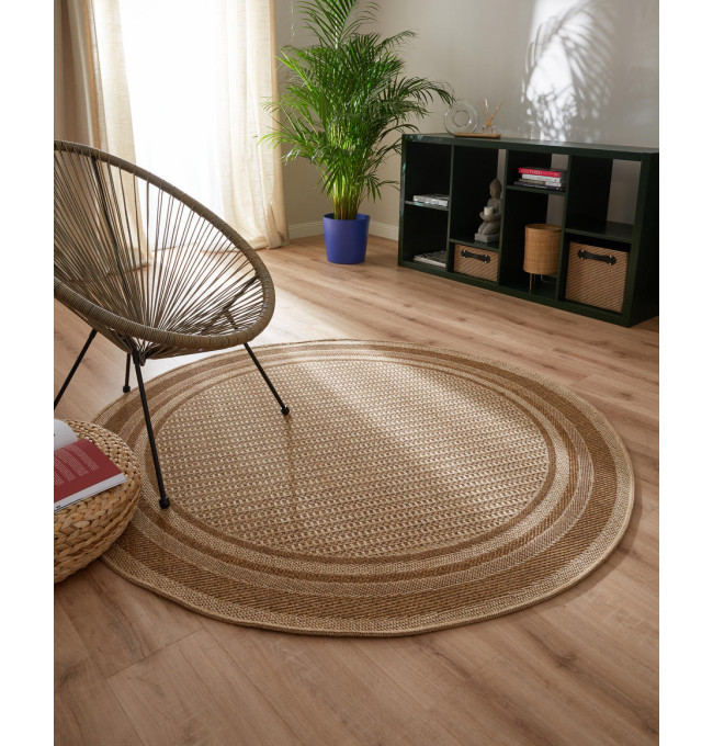 Koberec Adana Ramis béžový kruh