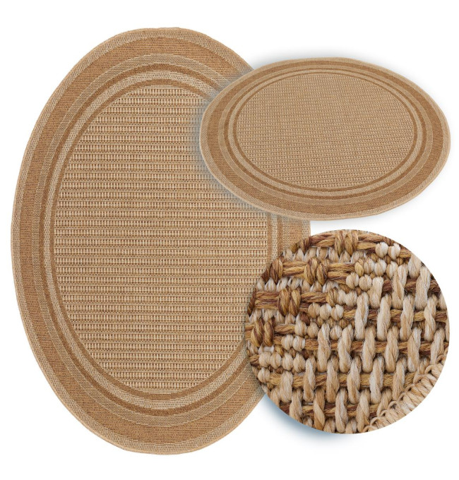 Koberec Adana Ramis béžový kruh