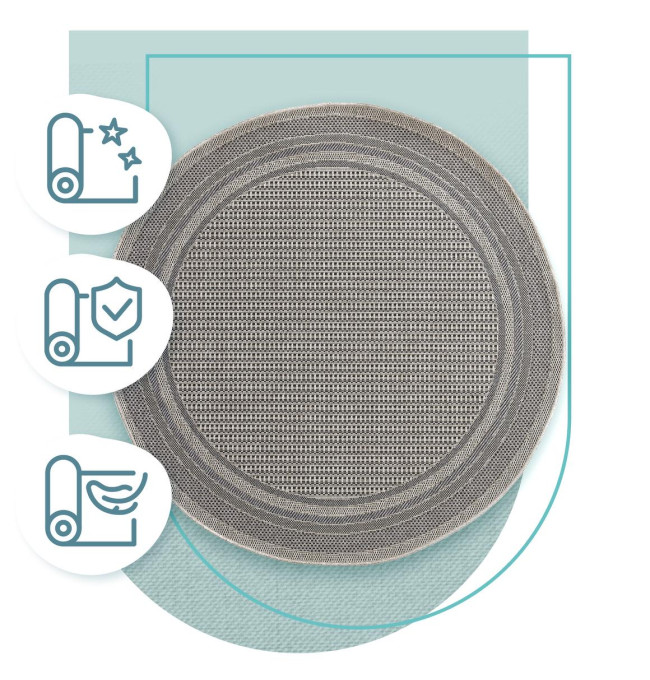 Koberec Adana Ramis Slate kruh