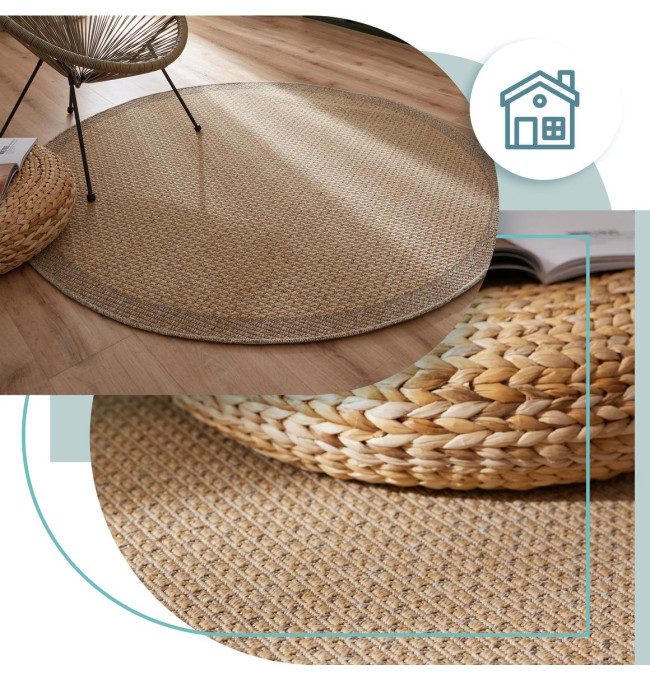 Koberec Adana Sheer béžový kruh