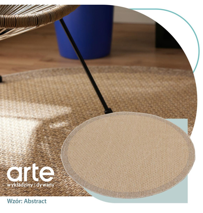 Koberec Adana Sheer béžový kruh