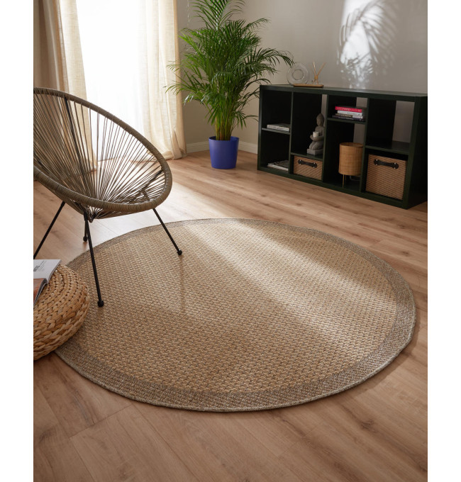 Koberec Adana Sheer béžový kruh