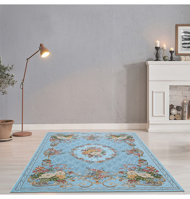 Koberec FLOMI FLORENCE tyrkysový