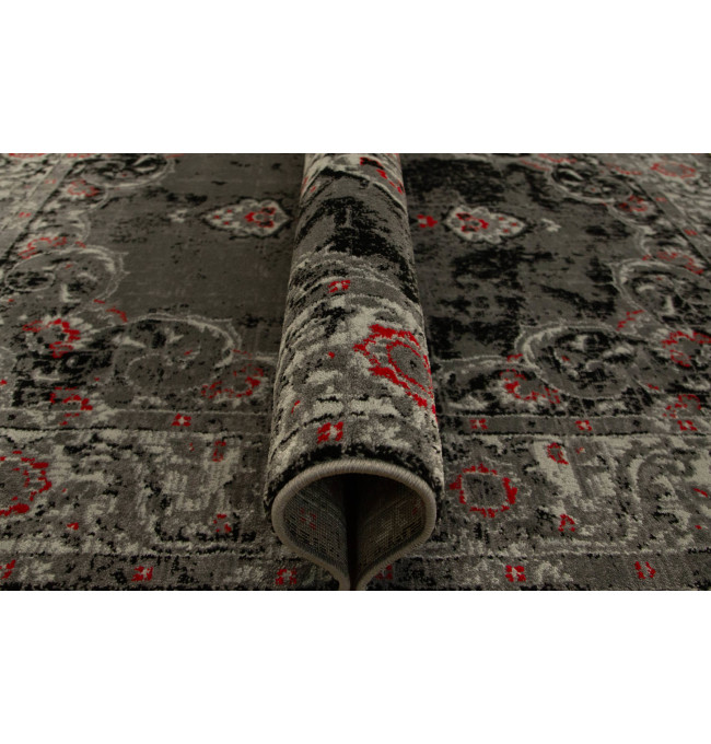 Koberec Victoria 7094A Ornament šedý / červený