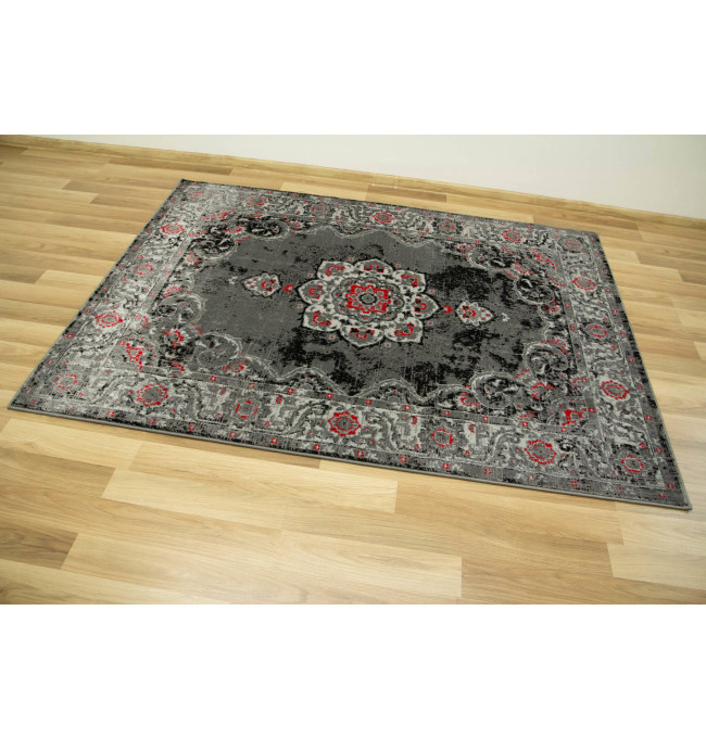 Koberec Victoria 7094A Ornament šedý / červený