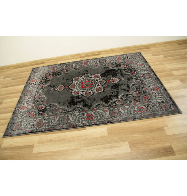 Koberec Victoria 7094A Ornament šedý / červený