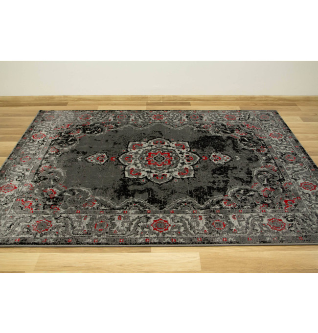 Koberec Victoria 7094A Ornament šedý / červený