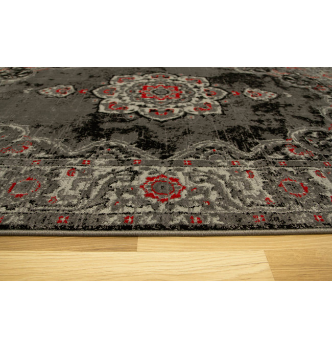 Koberec Victoria 7094A Ornament šedý / červený